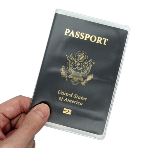 Clear passport cover plastic - passport,